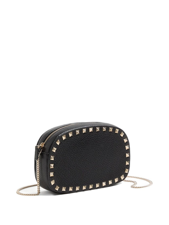 Valentino Garavani Mini Rockstud Shoulder Bag in Grainy Calfskin