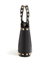Valentino Garavani Mini Rockstud Shopping Bag in Garnet Calfskin