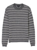 Emporio Armani Two-tone embroidery-stitched jacquard virgin wool jumper