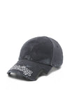 Balenciaga Distressed logo cap