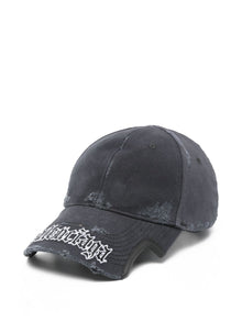  Balenciaga Distressed logo cap