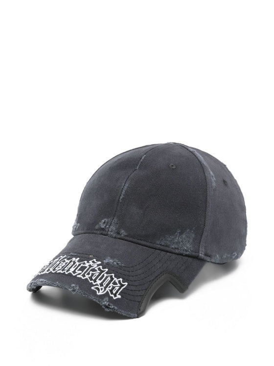 Balenciaga Distressed logo cap