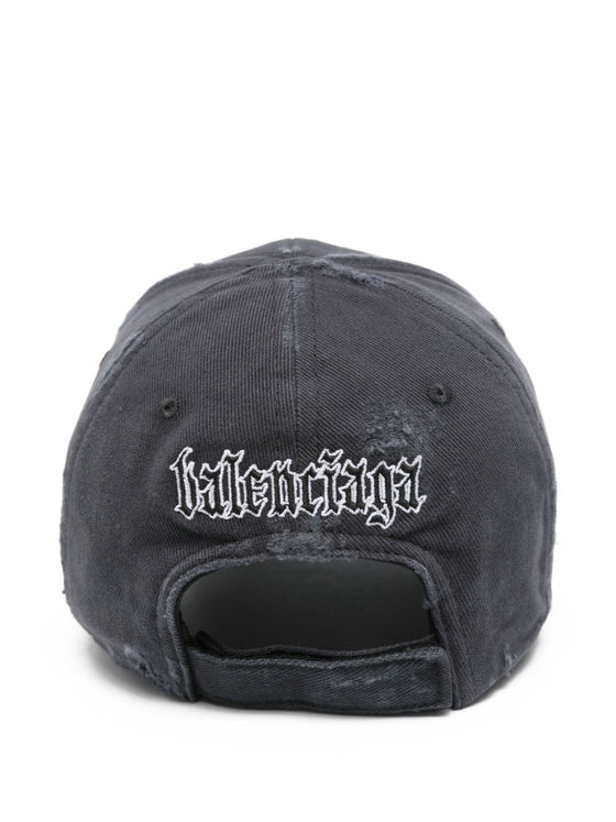 Balenciaga Distressed logo cap