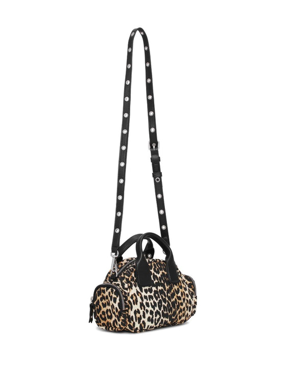 Ganni Nylon small duffle bag