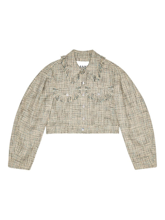 GANNI Jackets Beige