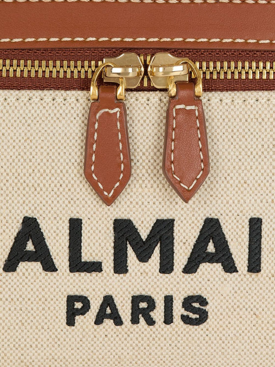 Balmain B-Army canvas vanity case