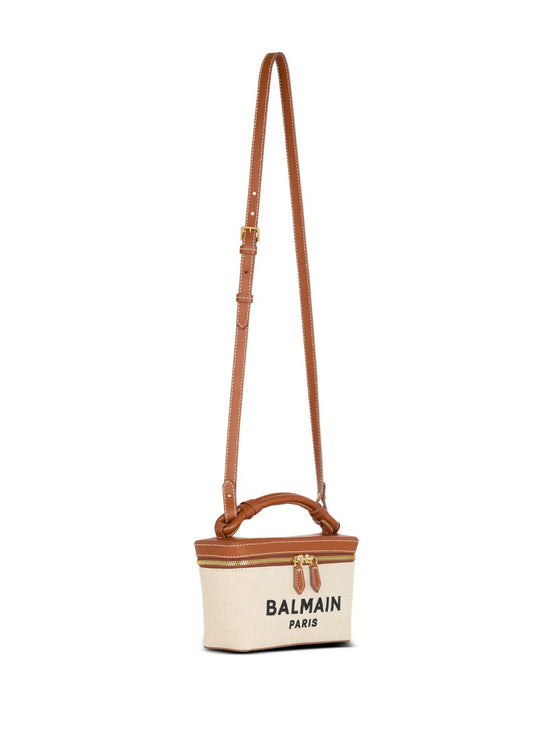 Balmain B-Army canvas vanity case