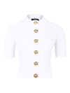 Balmain Ribbed buttoned top