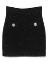 Balmain Tweed Mini Skirt