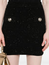 Balmain Tweed Mini Skirt