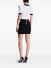 Balmain Two-tone twisted knit bodycon dress