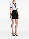 Balmain Two-tone twisted knit bodycon dress