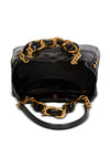 Balmain 1945 Soft PB-monogrammed crinkled small leather tote bag