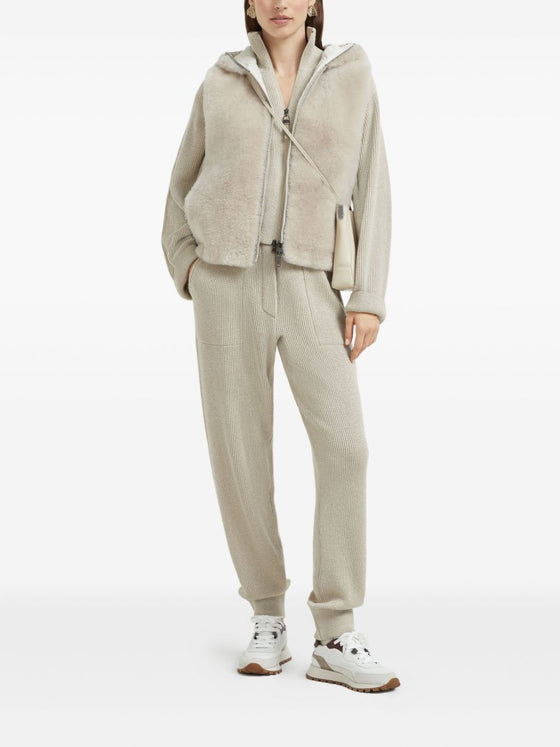Brunello Cucinelli Ribbed-knitted joggers