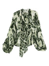 F.R.S . Printed silk blouse