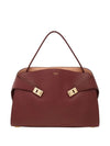 Ferragamo Hug soft two-tone shoulder bag (M)
