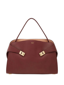  Ferragamo Hug soft two-tone shoulder bag (M)