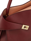 Ferragamo Hug soft two-tone shoulder bag (M)