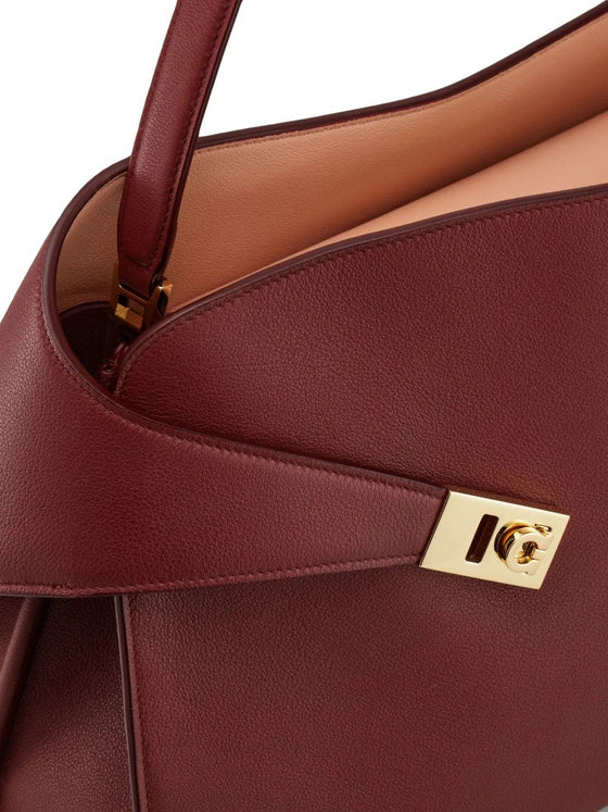 Ferragamo Hug soft two-tone shoulder bag (M)