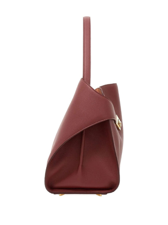 Ferragamo Hug soft two-tone shoulder bag (M)