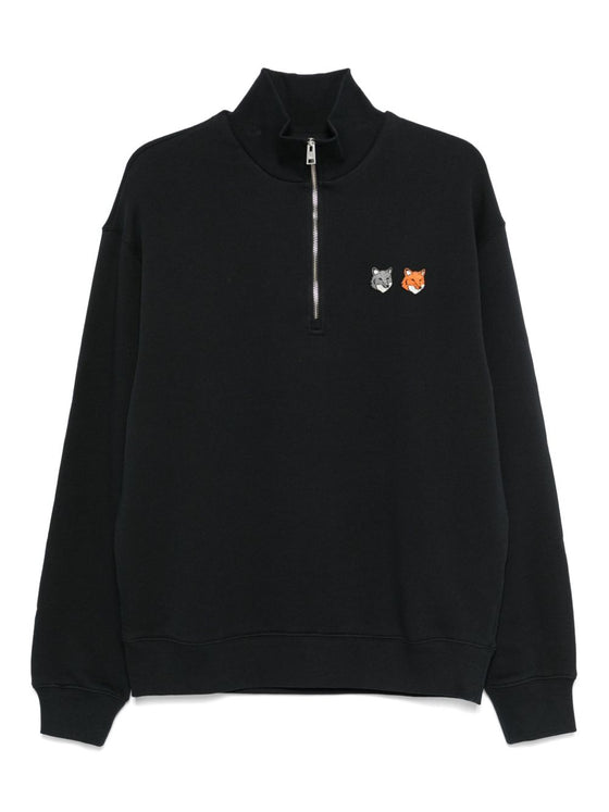 Maison Kitsuné Fox Head half-zip sweatshirt