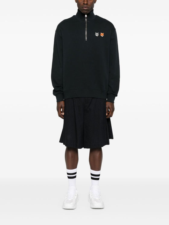 Maison Kitsuné Fox Head half-zip sweatshirt
