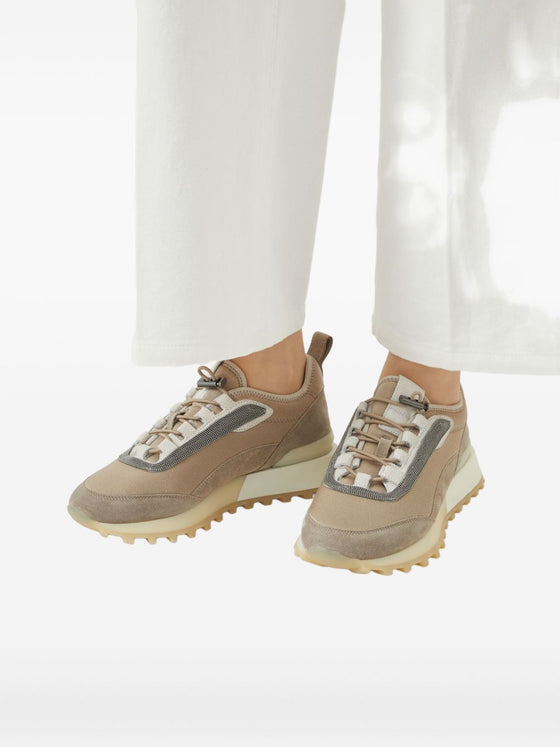 Brunello Cucinelli Runners in techno fabric and suede
