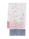 Emporio Armani floral print fringed scarf