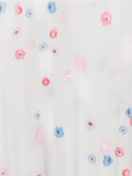 Emporio Armani floral print fringed scarf