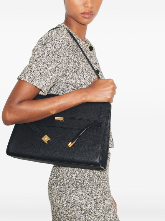 Tory Burch Lee Radziwill large leather handbag