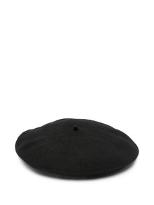  Emporio Armani Wool beret with micro-studded logo
