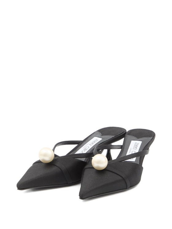 Jimmy Choo 50mm Sana pearl-embellished mules