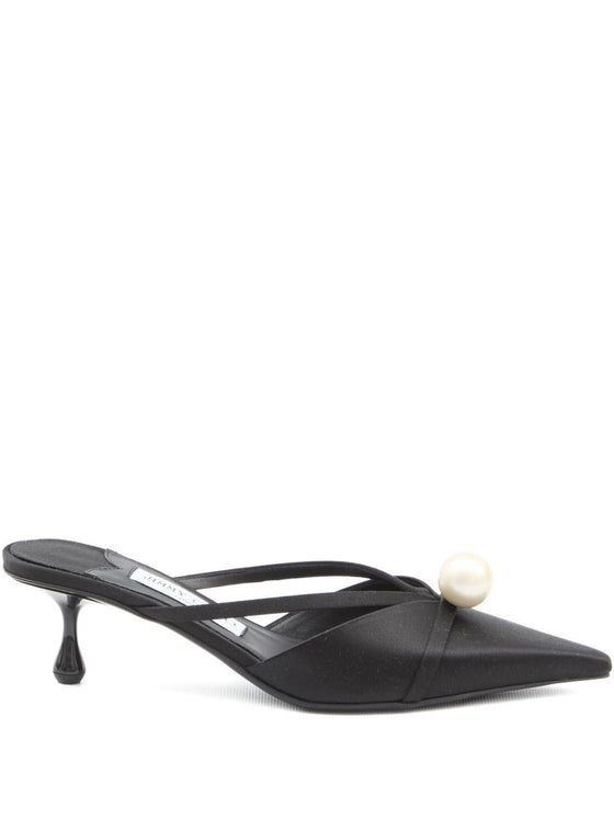 Jimmy Choo 50mm Sana pearl-embellished mules