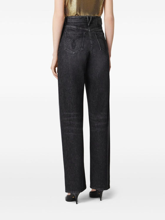 Versace Metal Mesh Regular-Fit Jeans