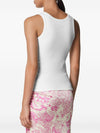 Versace Safety Pin Ribbed Tank Top