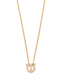  Ferragamo Gancini necklace with strass