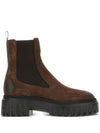 Hogan Pre 50mm elastic-panel leather boots