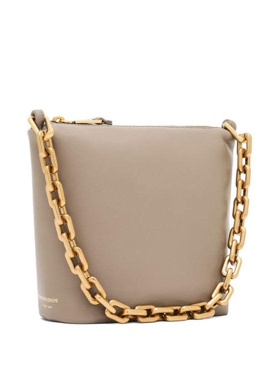 Emporio Armani Small leather hobo bag