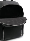 Emporio Armani Backpack in regenerated saffiano leather with ASV eagle plaque