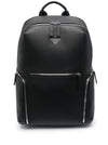 Emporio Armani Backpack in regenerated saffiano leather with ASV eagle plaque