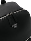 Emporio Armani Backpack in regenerated saffiano leather with ASV eagle plaque