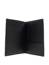 Emporio Armani Passport holder in saffiano leather with ASV eagle plaque
