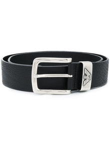  Emporio Armani Exclusive Leather belt with logo buckle