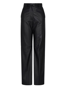  Emporio Armani Palazzo trousers in lambskin glovery