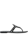 Tory Burch Studded Miller Patent flat sandals