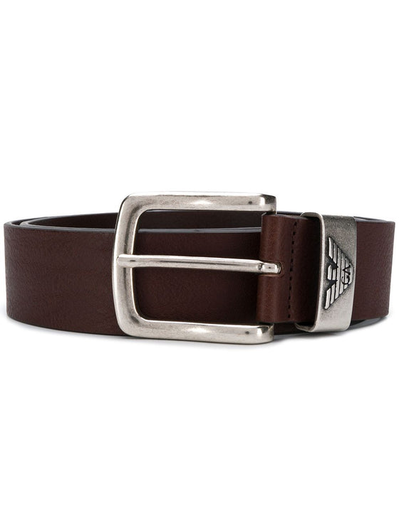 Emporio Armani Exclusive Leather belt with logo buckle