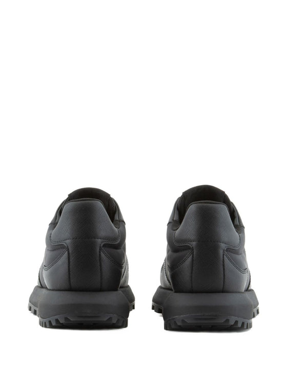EMPORIO ARMANI EXCLUSIVE Logo-charm lace-up sneakers