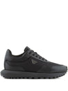 EMPORIO ARMANI EXCLUSIVE Logo-charm lace-up sneakers