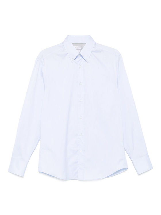 Brunello Cucinelli Shirts Clear Blue