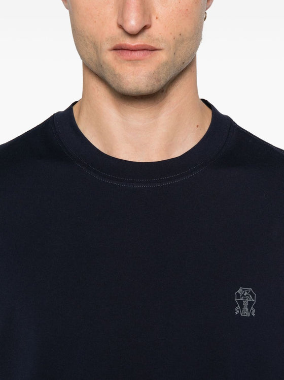 Brunello Cucinelli T-shirts and Polos Blue